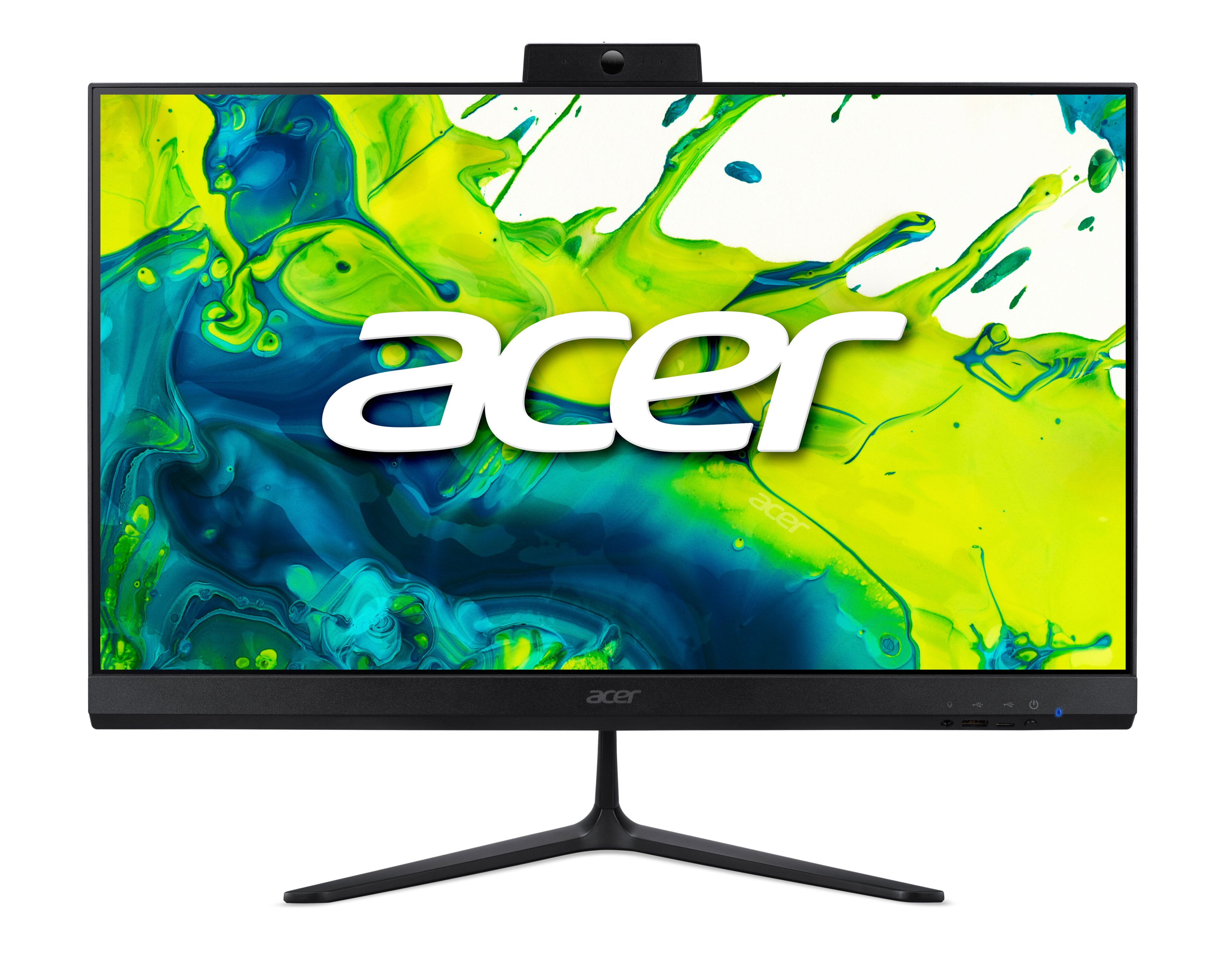 Acer Комп'ютер персональний моноблок Acer Aspire C24B-GCZN 23.8" FHD, AMD R3-5400U, 16GB, F512GB, UMA, WiFi, кл+м, Lin, чорний