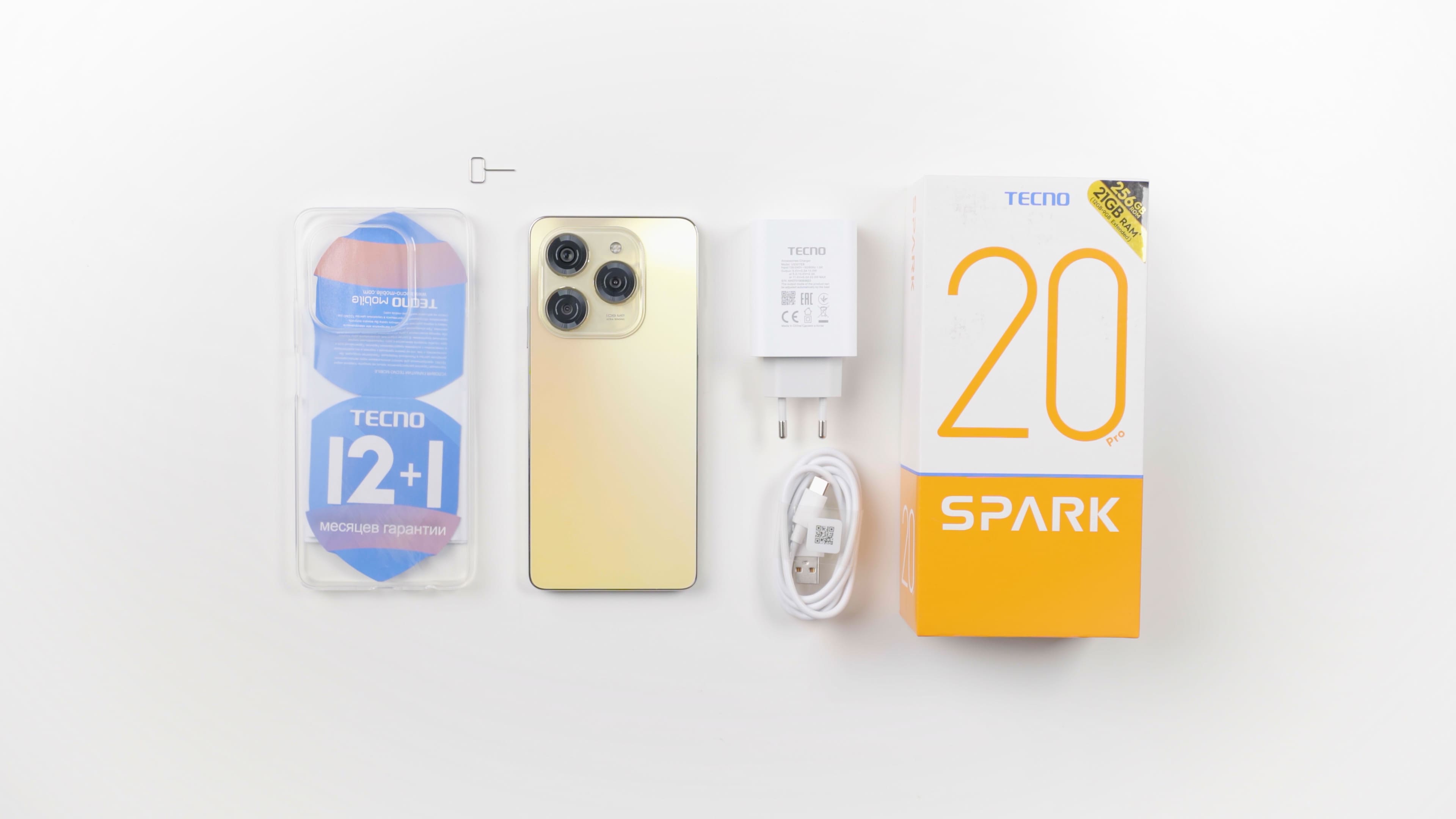 TECNO Смартфон Spark 20 PRO (KJ6) 6.78" 8/256ГБ, 2SIM, 5000мА•год, Magic Skin Green