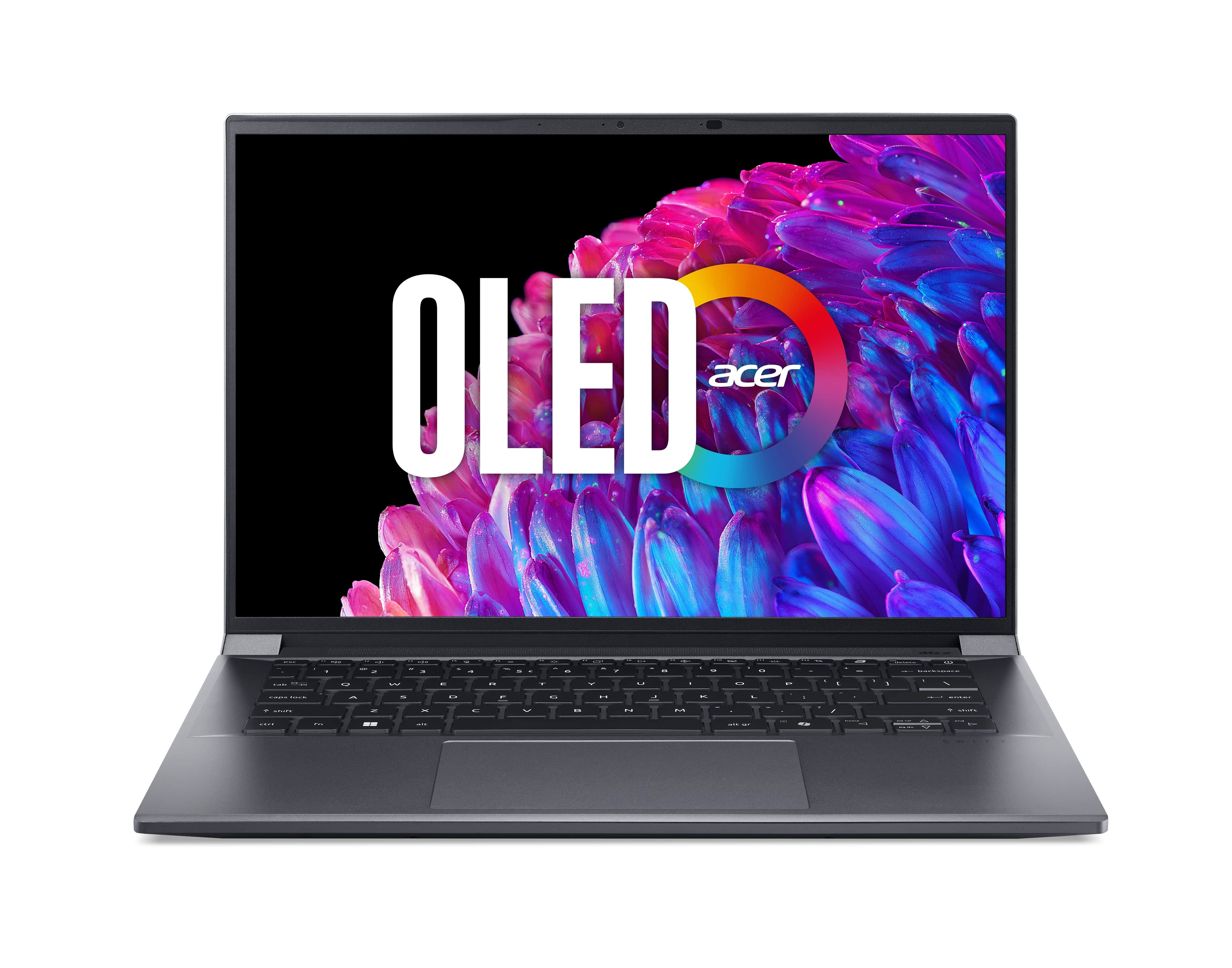 Acer Ноутбук Swift X SFX14-72G 14.5" 2.8K OLED, Intel U7-155H, 32GB, F1TB, NVD4050-6, Win11, сірий