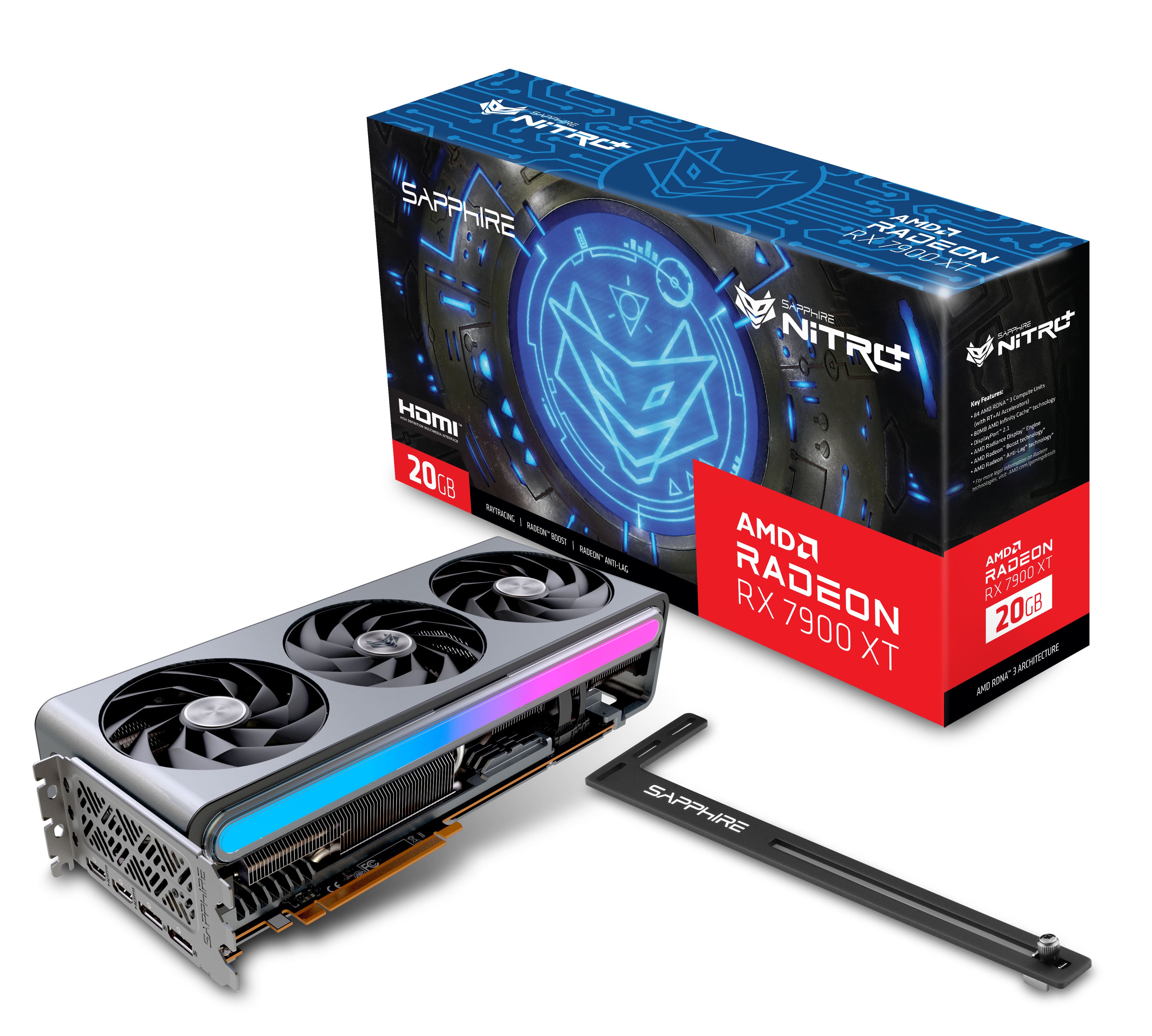 SAPPHIRE Відеокарта Radeon RX 7900 XT 20GB GDDR6 Nitro+ Gaming OC VAPOR-X