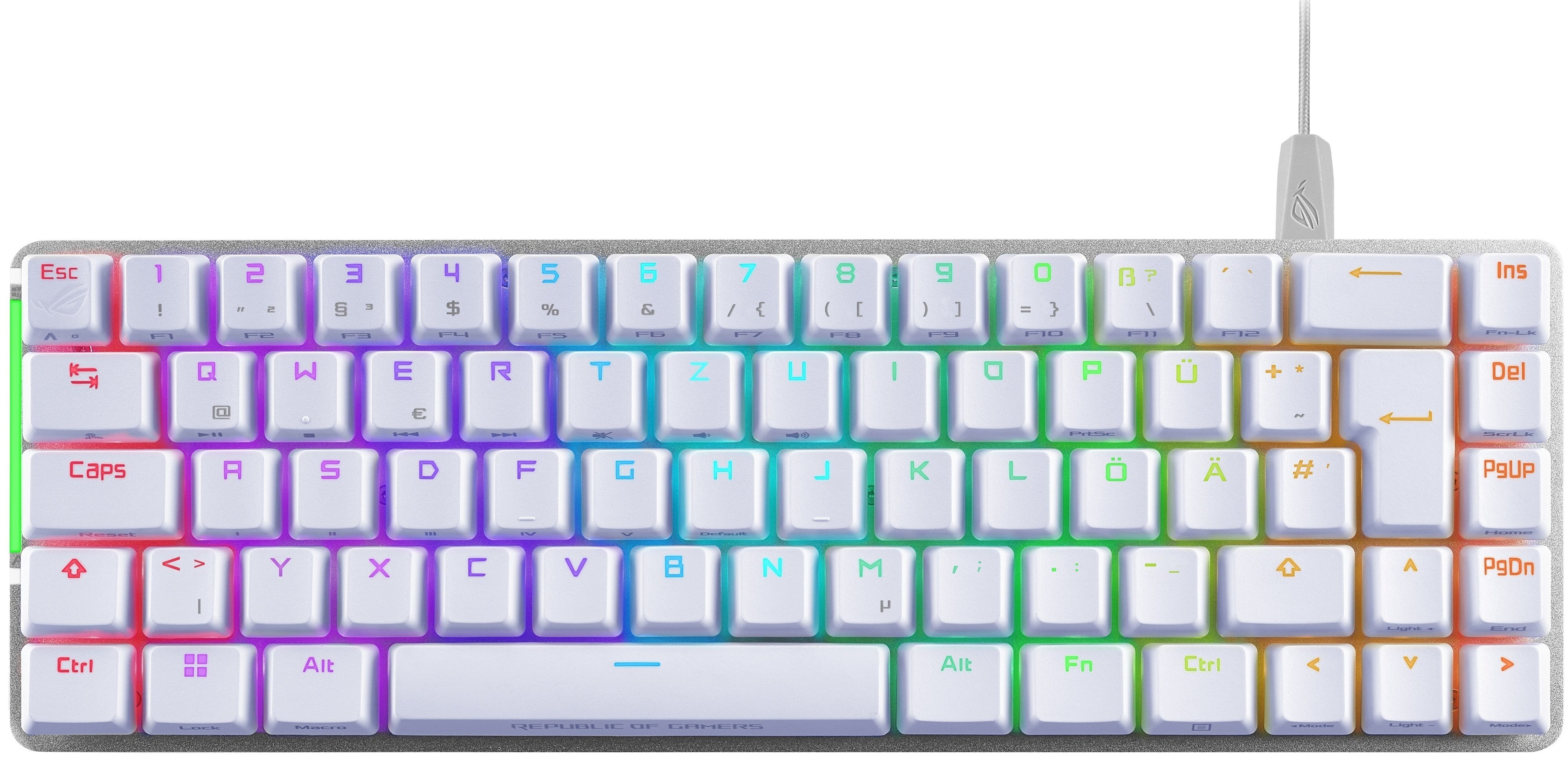 ASUS Клавіатура ROG Falchion Ace LED 68key NX RD USB White