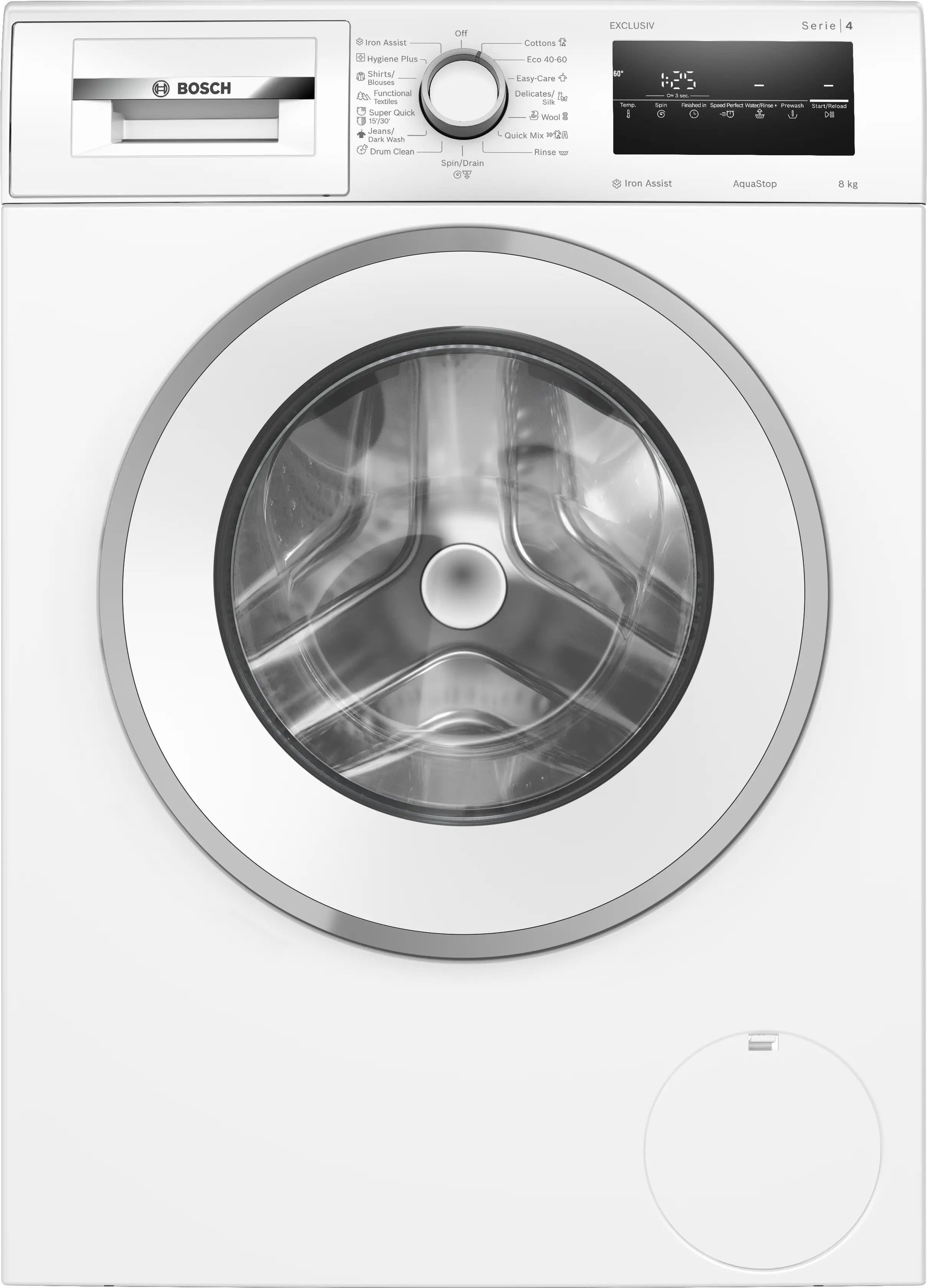 Bosch Пральна машина Bosch фронтальна, 8кг, 1400, A, 59см, дисплей, білий