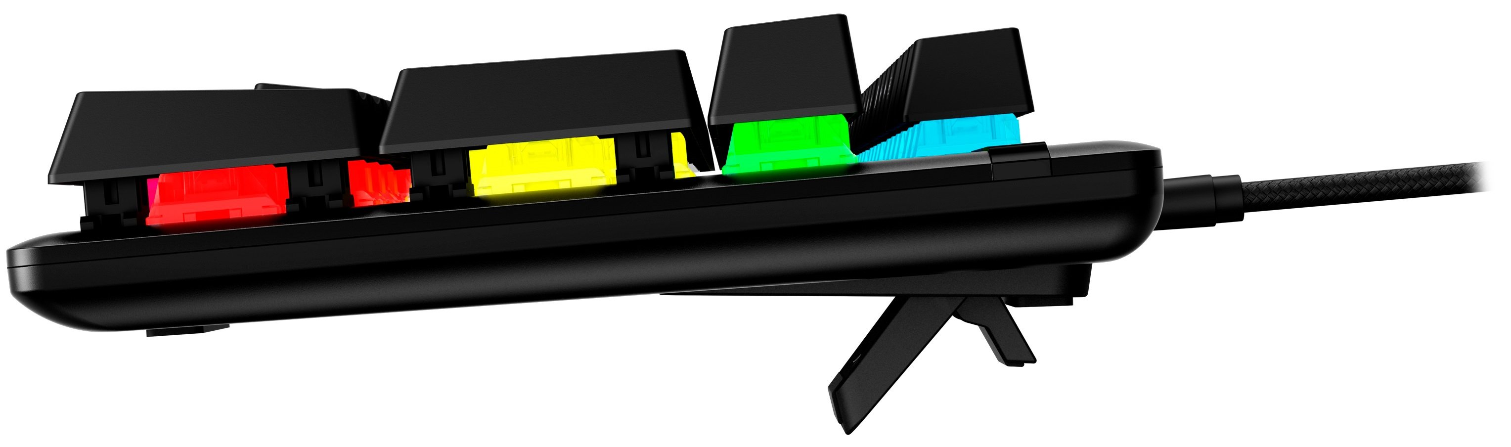 HyperX Клавіатура Alloy Origins Aqua USB RGB PBT ENG/RU, Black