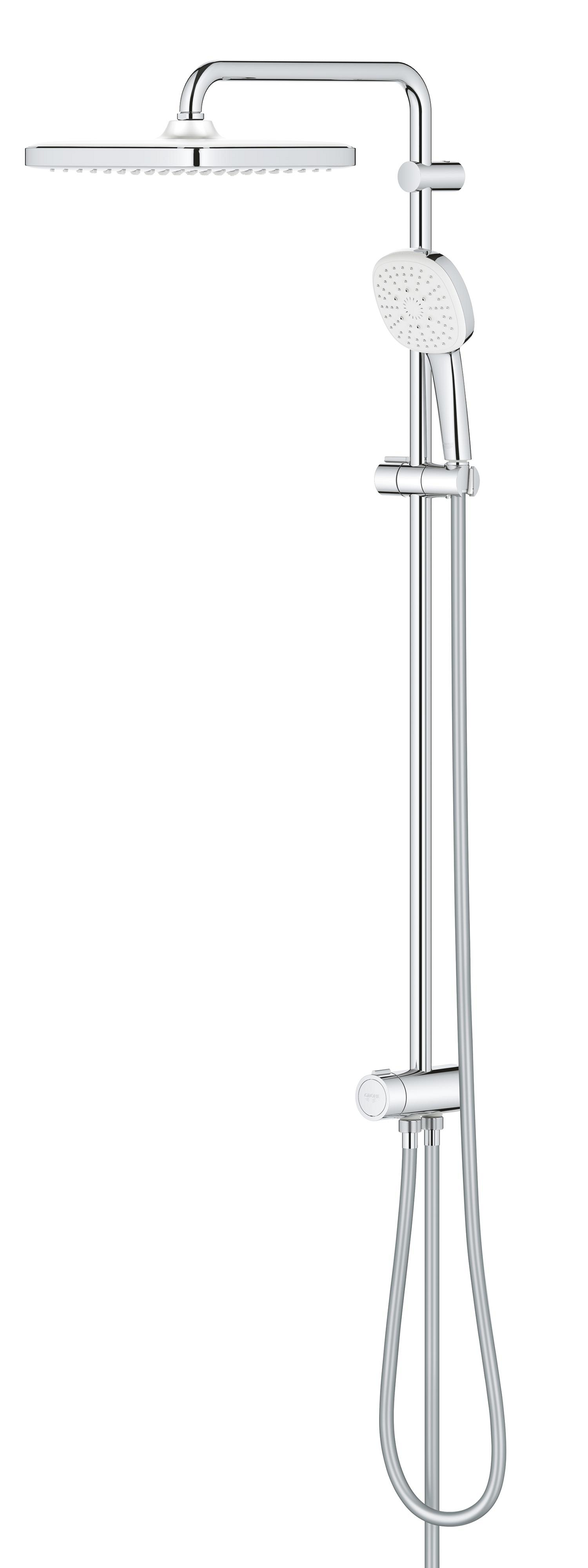 Tempesta System 250 Cube Душова система Flex із перемикачем настінного монтажу (26694001) Tempesta System 250 Cube Душова система Flex із перемикачем настінного монтажу (26694001)