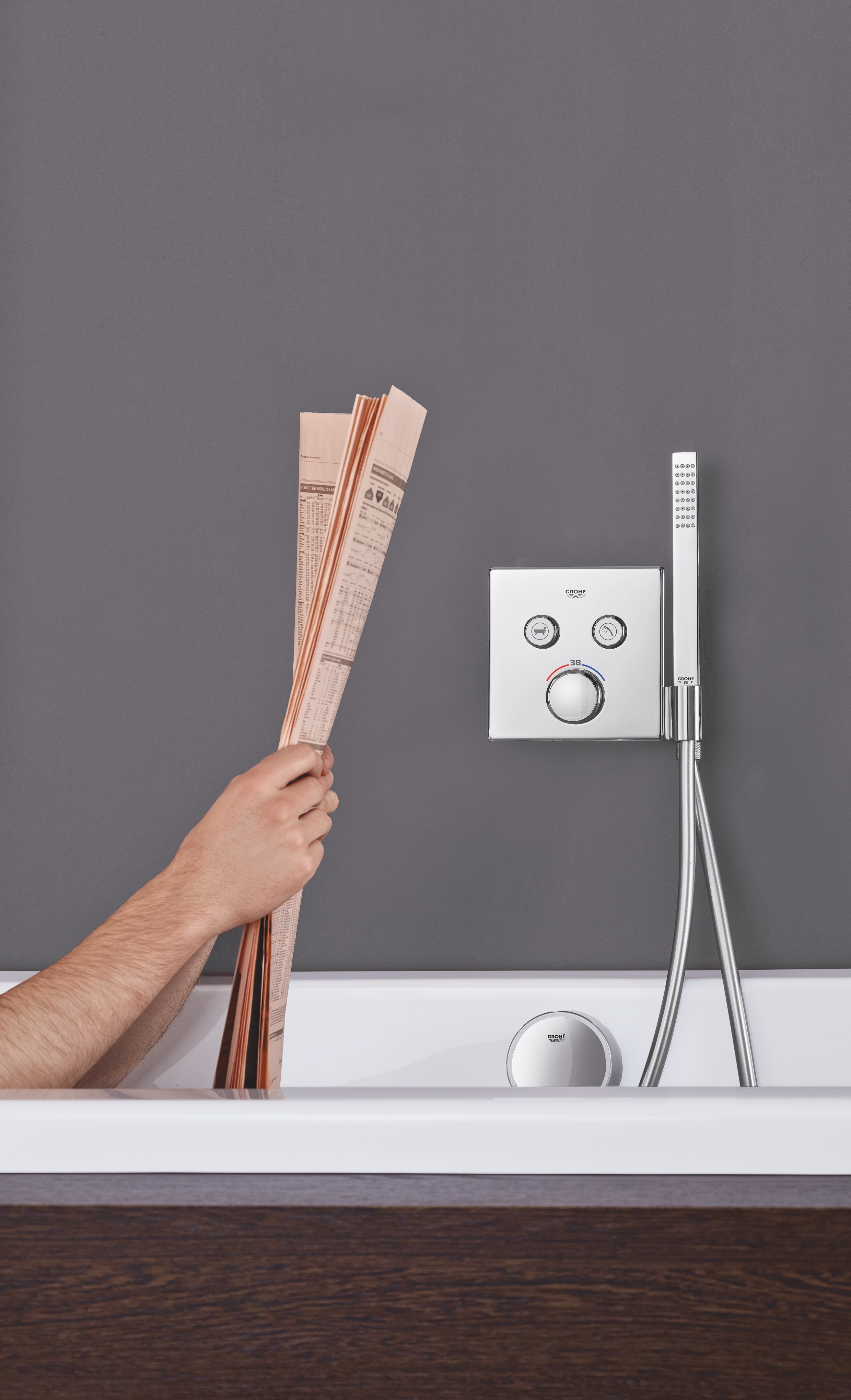 Grohtherm SmartControl Термостат прихованого монтажу із двома кнопками керування (29125000) Grohtherm SmartControl Термостат прихованого монтажу із двома кнопками керування (29125000)