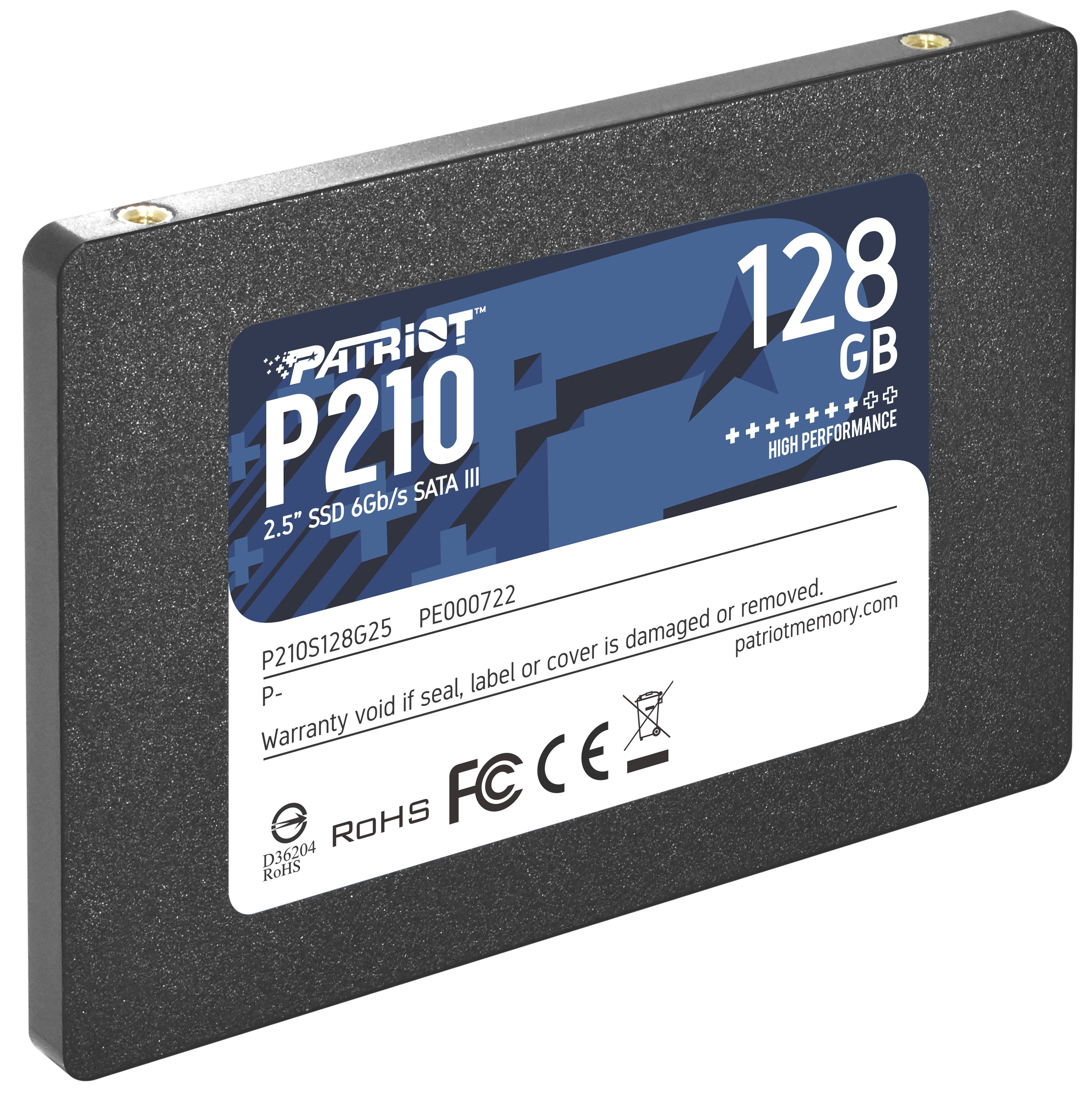 Накопичувач SSD  128GB Patriot P210 2.5` SATAIII TLC (P210S128G25) Накопичувач SSD  128GB Patriot P210 2.5` SATAIII TLC (P210S128G25)