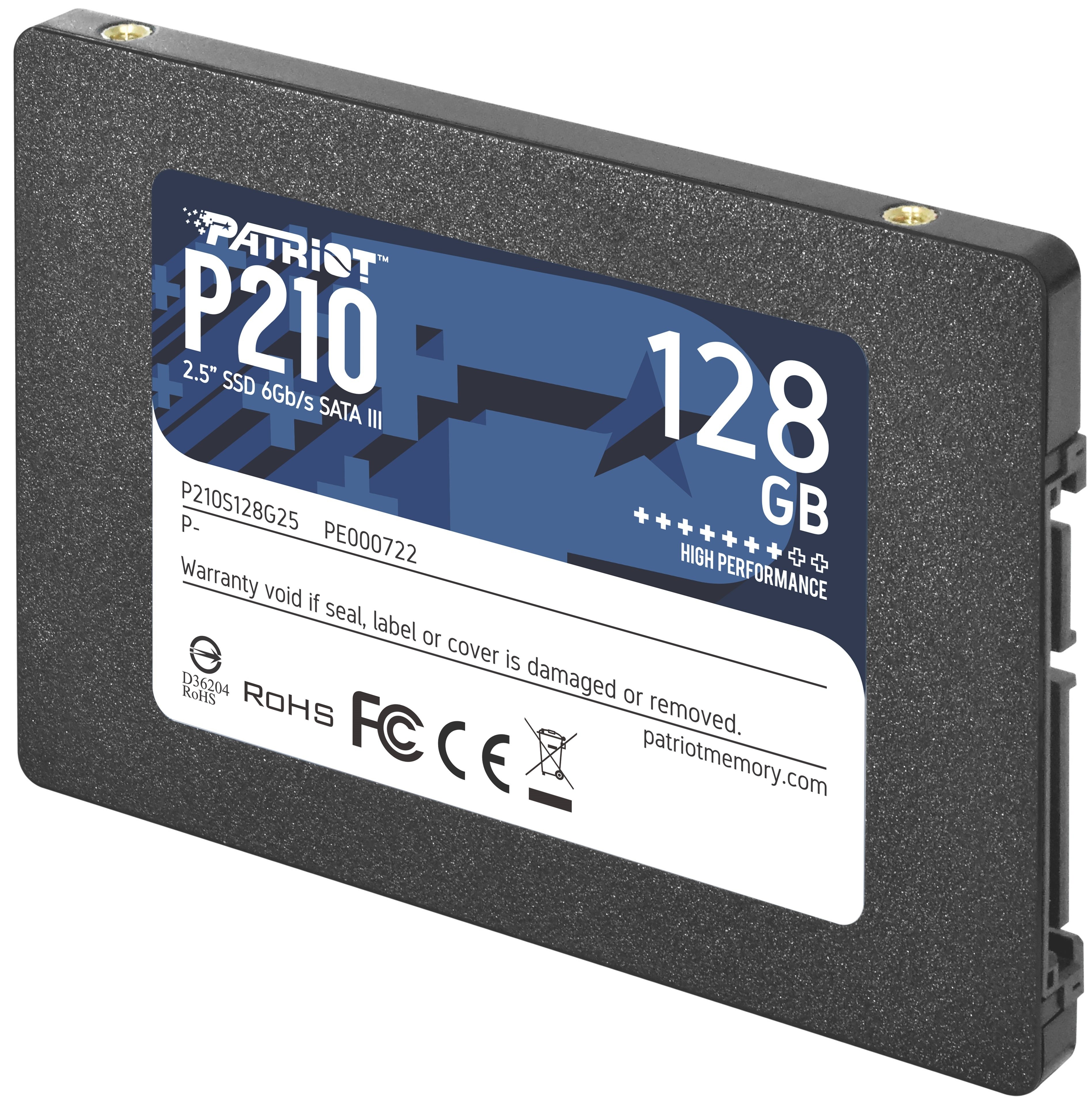 Накопичувач SSD  128GB Patriot P210 2.5` SATAIII TLC (P210S128G25) Накопичувач SSD  128GB Patriot P210 2.5` SATAIII TLC (P210S128G25)