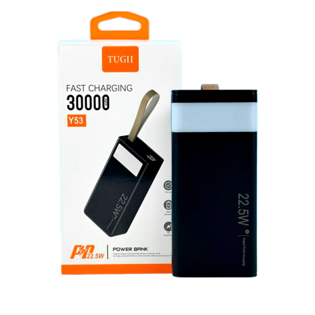 Банк заряду WUW TUGII Y53 30000мАг PD 22.5W black (ZP-00000008013)