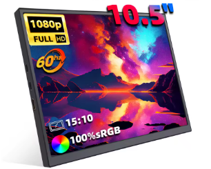 Портативний монітор ZSUS PM10A black 10.5" 1920x1280 60 Гц (ZP-00000008734)