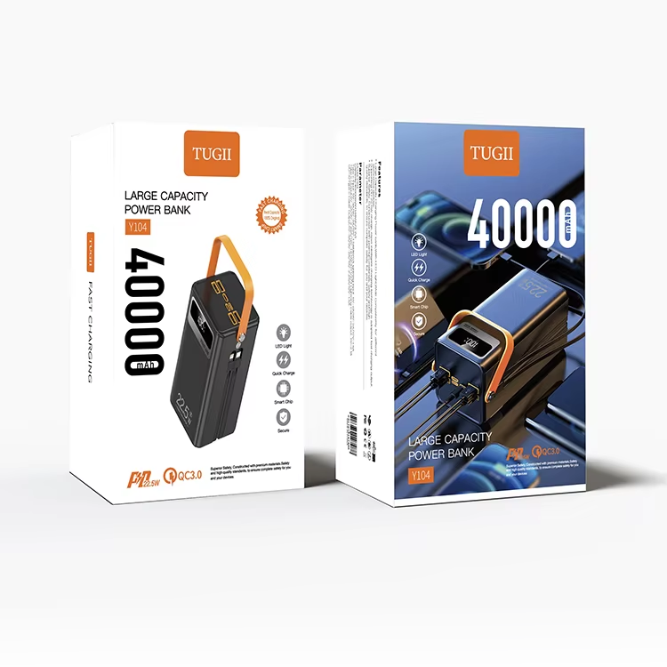 Банк заряду WUW TUGII Y104 40000мАг PD 22.5W black (ZP-00000008722)