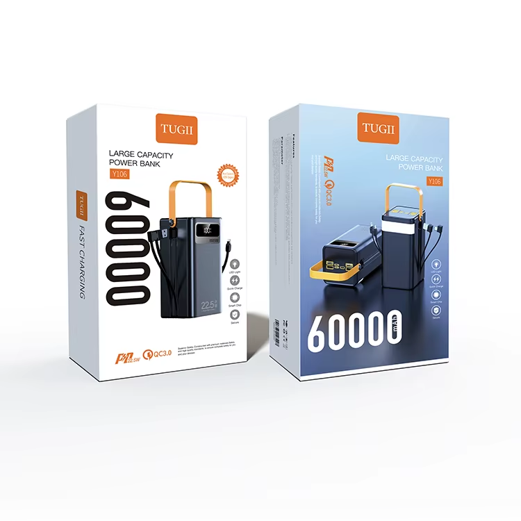 Банк заряду WUW TUGII Y106 60000мАг PD 22.5W black (ZP-00000008724)
