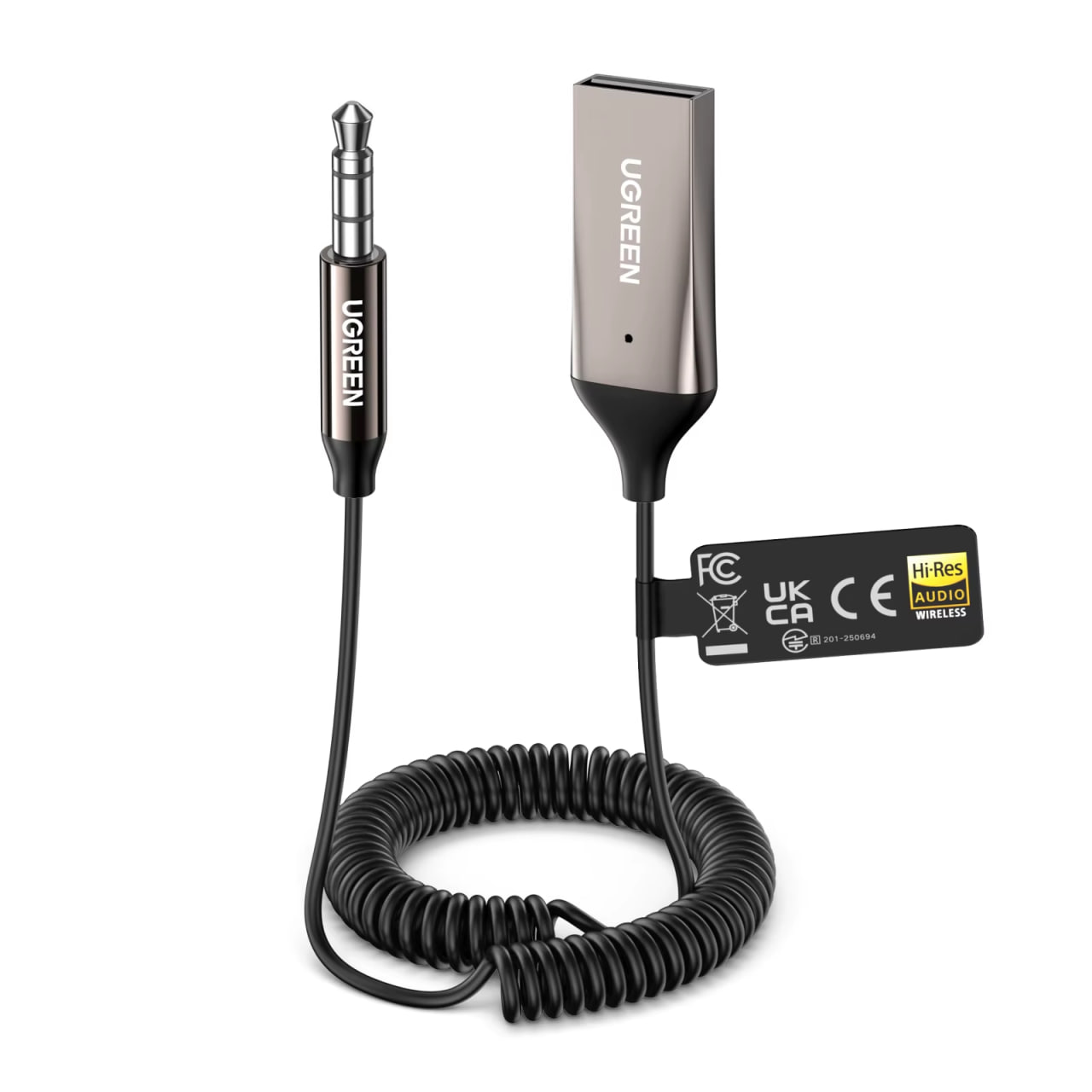 Bluetooth-ресивер Ugreen BT525 LDAC silver (ZP-00000008936)