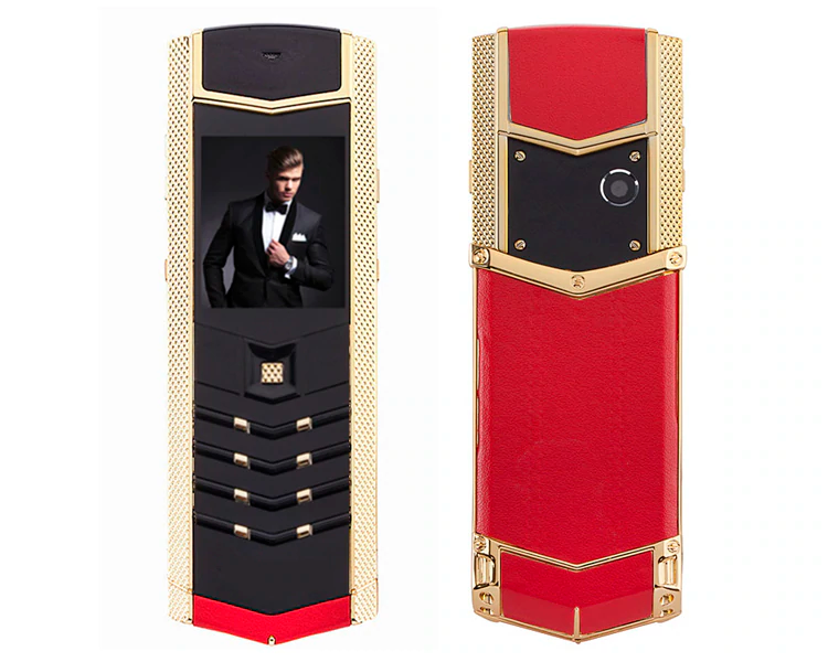 Телефон H-Mobile V1 (Hope V1) red-gold. Vertu design (ZP-00000004009)