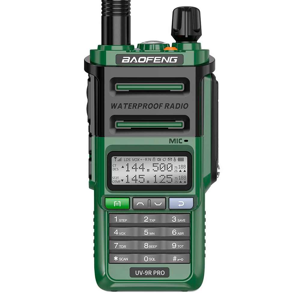 Рація Baofeng UV-9R Pro V2 8W green (ZP-00000006684)