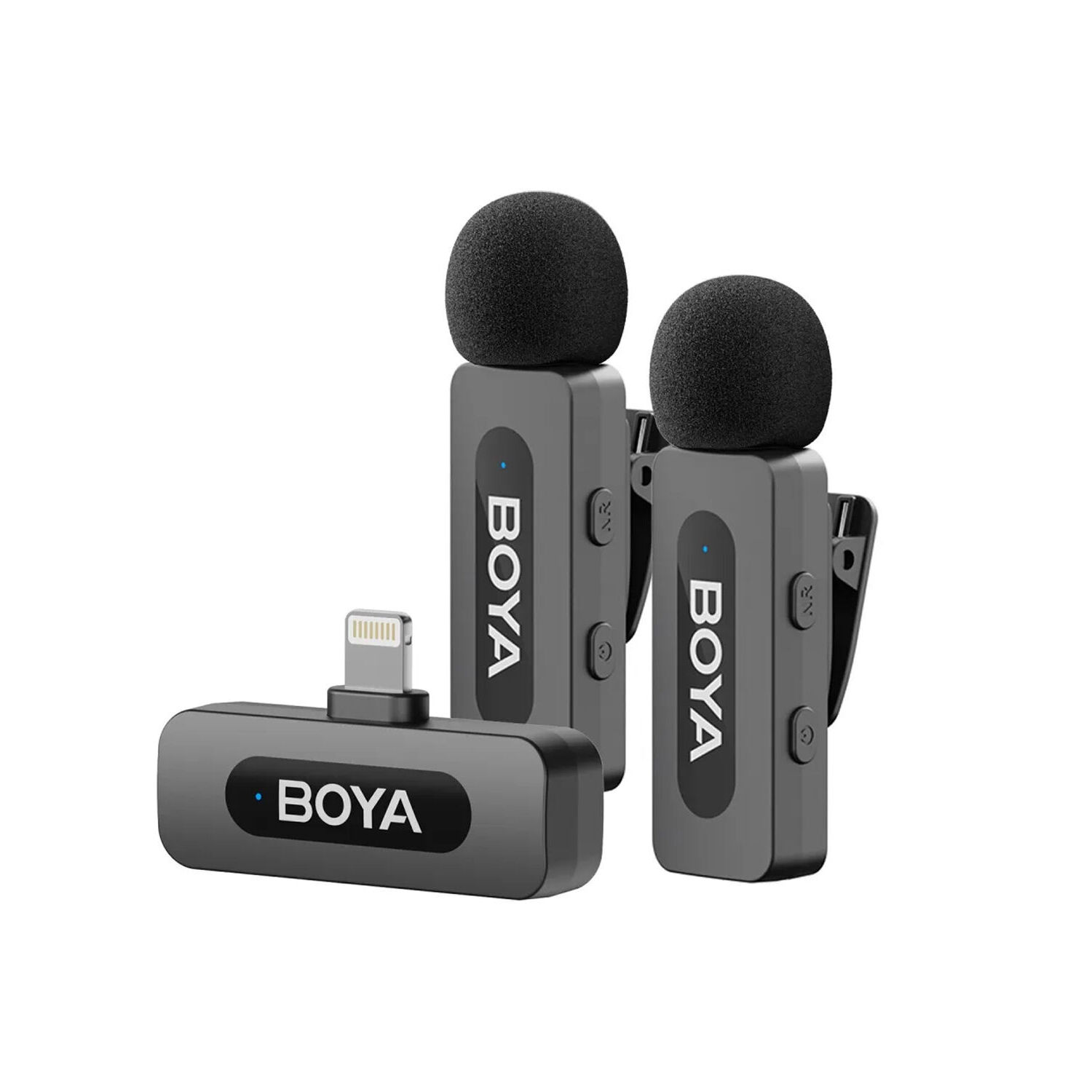 Мікрофон петличний бездротовий BOYA BY-V2 V2.0 (Lightning) black (ZP-00000008997)