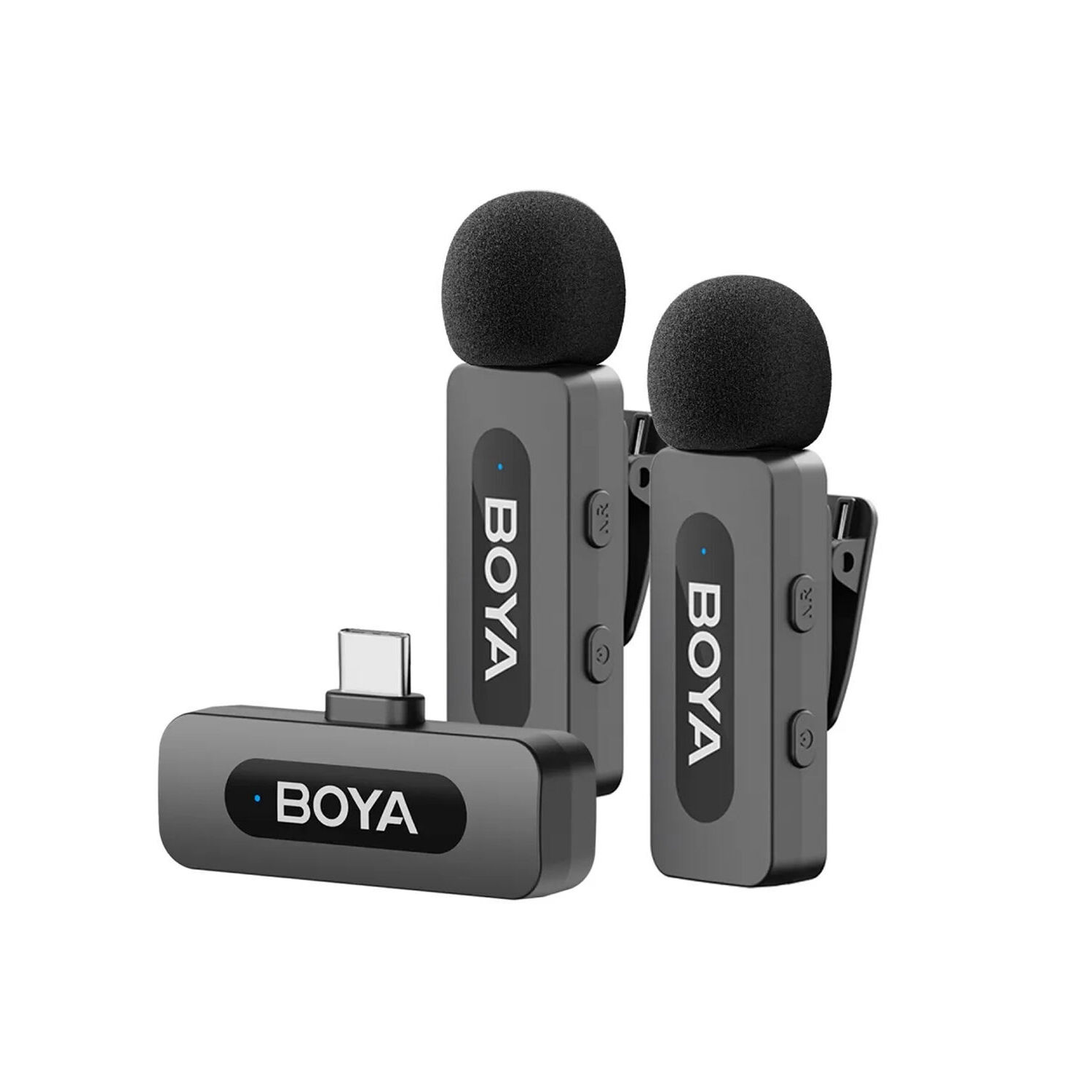 Мікрофон петличний бездротовий BOYA BY-V20 V2.0 (Type-C) black (ZP-00000008998)