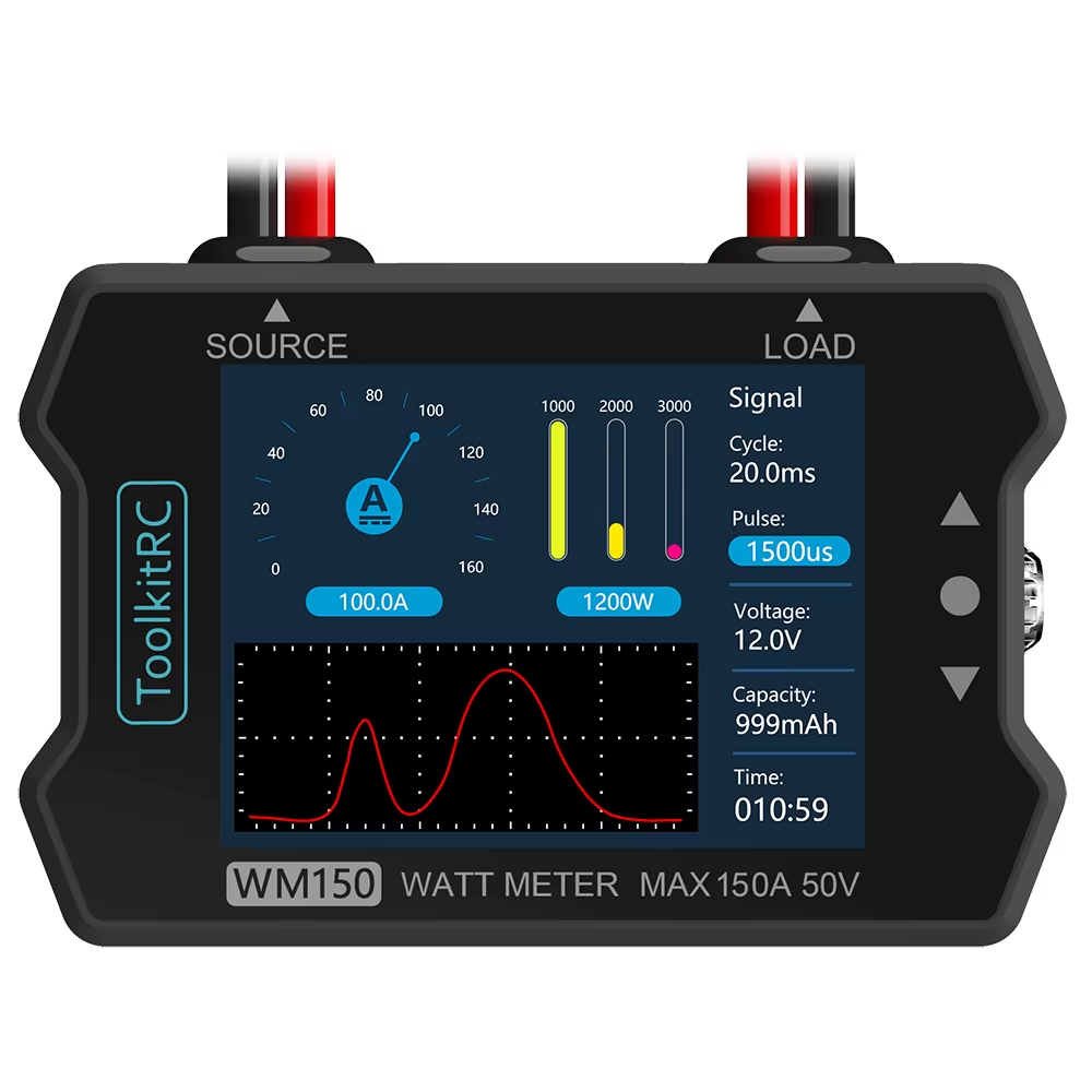 Ватметр ToolKitRC WM150 black 50V 150A (ZP-00000008449)
