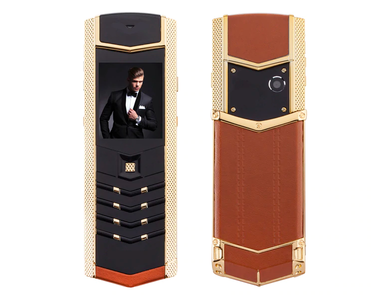 Телефон H-Mobile V1 (Hope V1) brown-gold. Vertu design (ZP-00000001502)