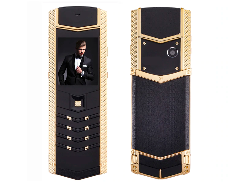 Телефон H-Mobile V1 (Hope V1) black-gold. Vertu design (ZP-00000001503)