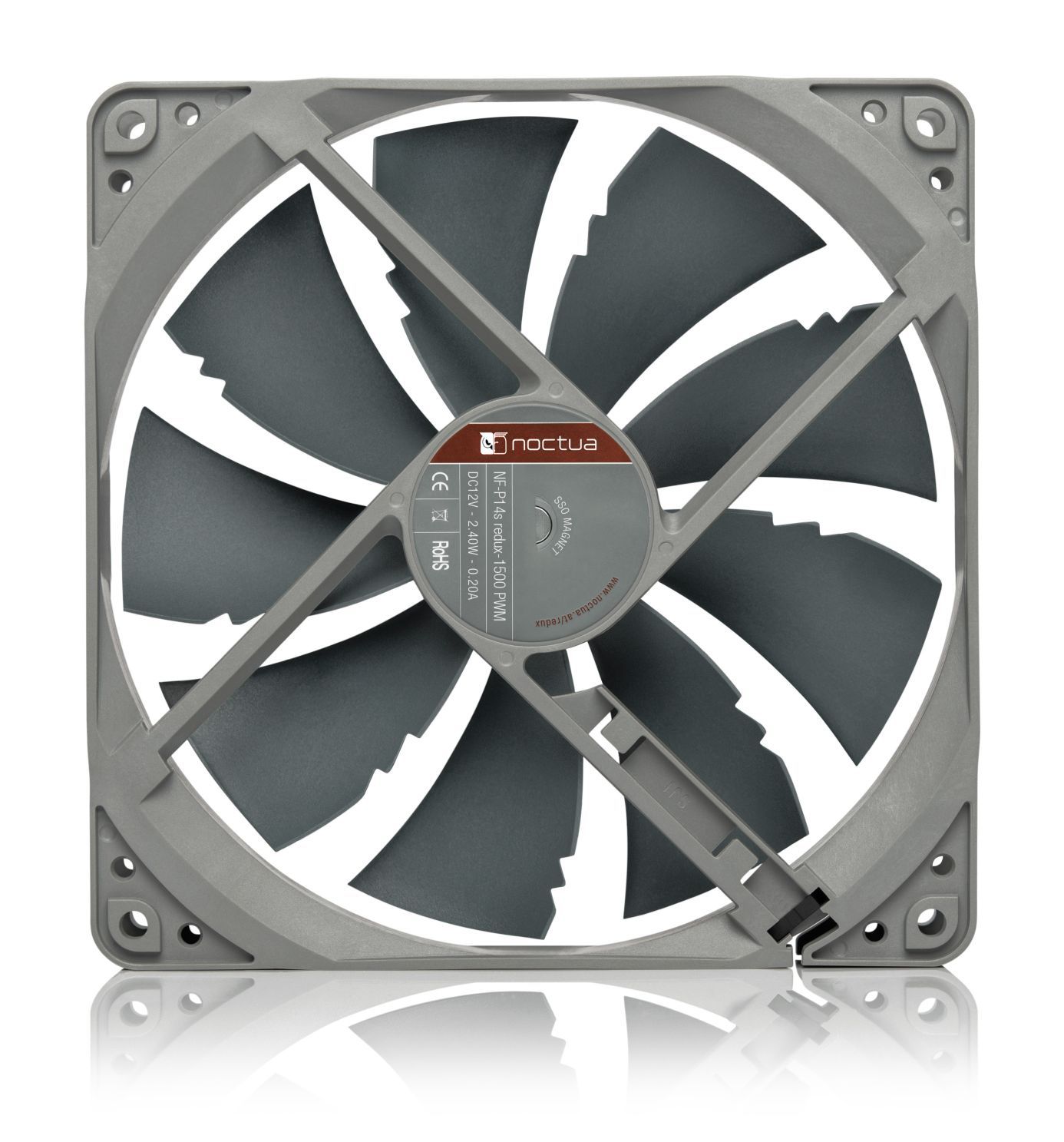 Вентилятор Noctua NF-P14s redux-1500 PWM для корпусу 140x140x25мм SSO 300-1500 об/хв (IL-NF-P14s redux-1500 PWM)