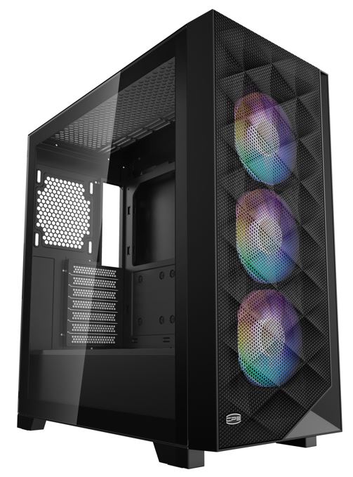 Корпус PcCOOLER CPSC3D510 BK ARGB чорний E-ATX/ATX/Micro ATX/Mini-ITX без БП (LxWxH)455*220*491мм/ (IL-C3D510 BK ARGB)