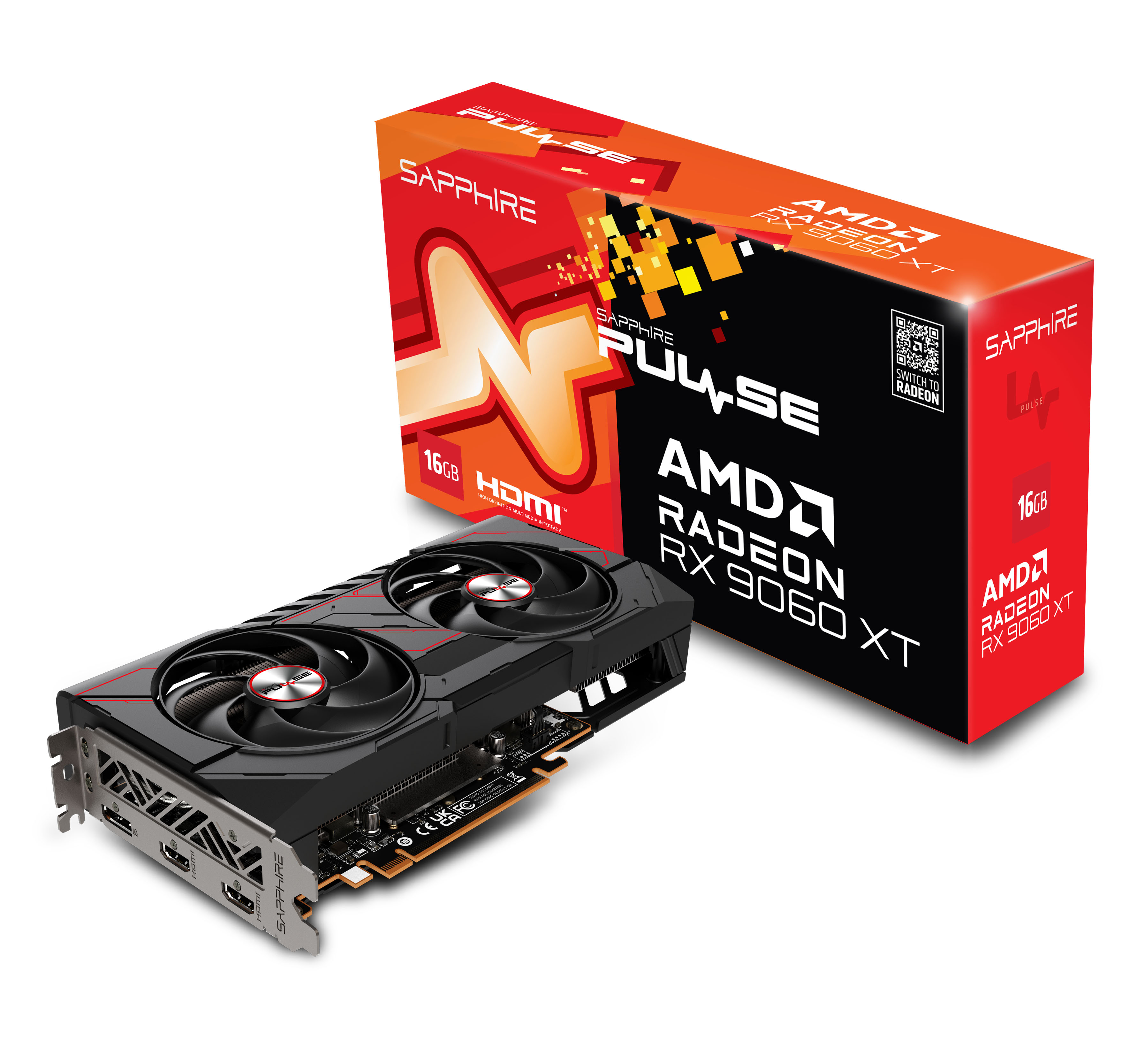 Відеокарта Sapphire Radeon RX 9060 XT PULSE 16GB