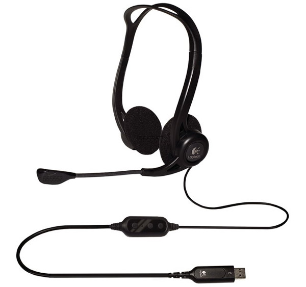 Навушники з мікрофоном Logitech PC 960 USB (981-000100) (IL-981-000100)