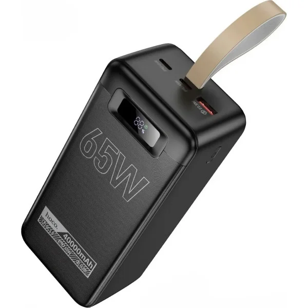 Зовнішній акумулятор (павербанк) Hoco DB82 Aquila 40000mAh 65W Black (IL-6942007647014)