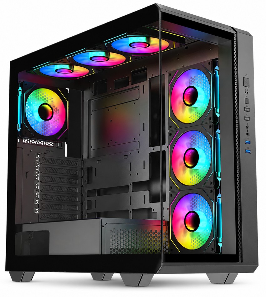 Корпус Frontier AUREX AU31AF E-ATX/ATX/MicroATX/MiniITX/BTF case w/2*USB3.0+1*USB2.0+Type-C+HD Audio (IL-AUREX AU31A F)