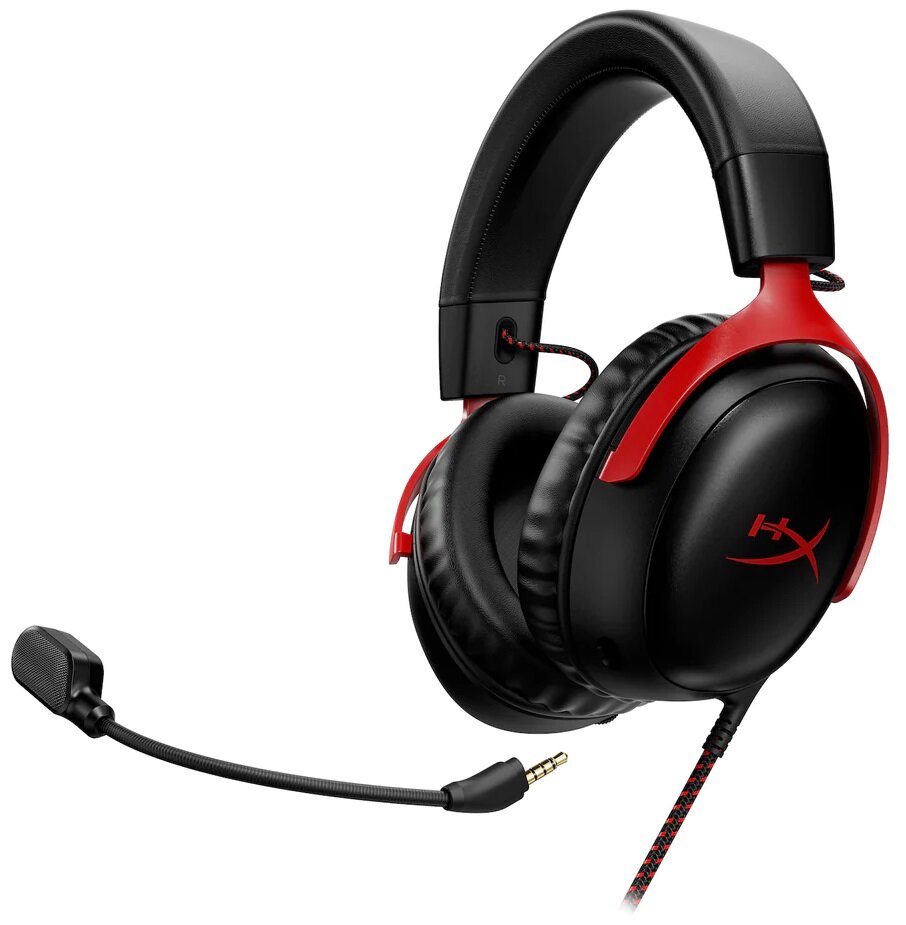 Навушники з мікрофоном HyperX Cloud III Wireless Black/Red (727A9AA) (IL-727A9AA)