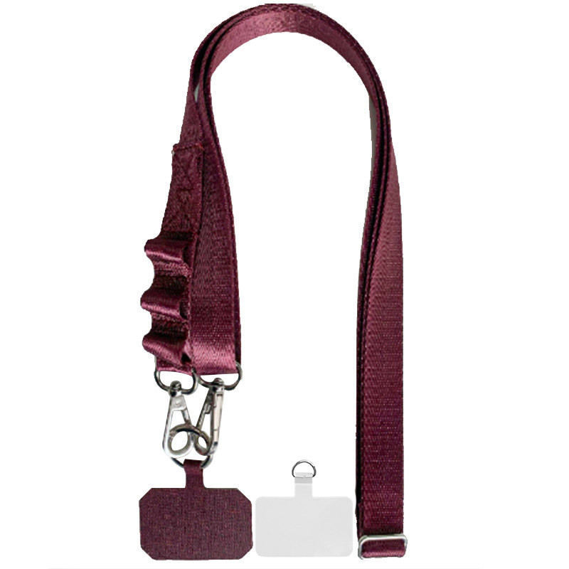 Шнурок із двома кріпленнями (2 см) 140 см Maroon (IS-00000077804_7)