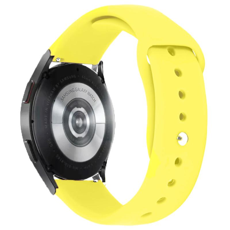 Силіконовий ремінець Sport для Smart Watch 20mm Жовтий / Bright Yellow (IS-00000068670_12)
