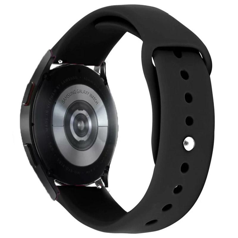 Силіконовий ремінець Sport для Smart Watch 20mm Чорний / Black (IS-00000068670_18)