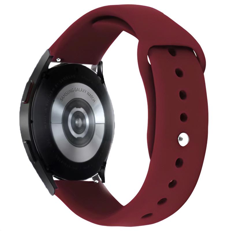 Силіконовий ремінець Sport для Smart Watch 20mm Бордовий / Maroon (IS-00000068670_32)