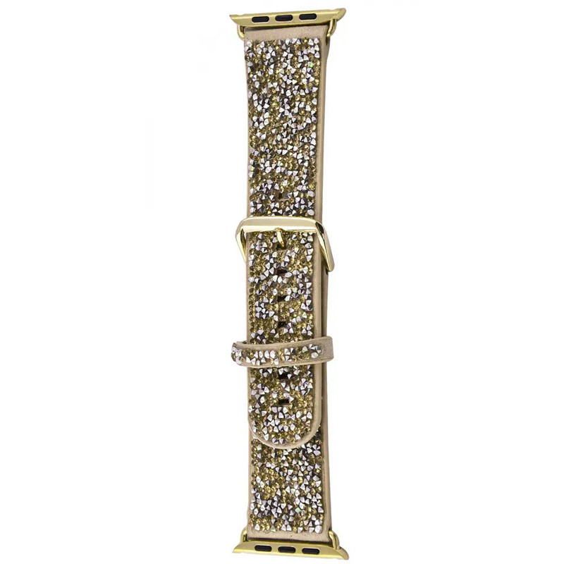 Ремінець Bling World Rock Diamond для Apple Watch 42(ser.1-3)/44/45/46/49mm Золотий (IS-00000067897_1)