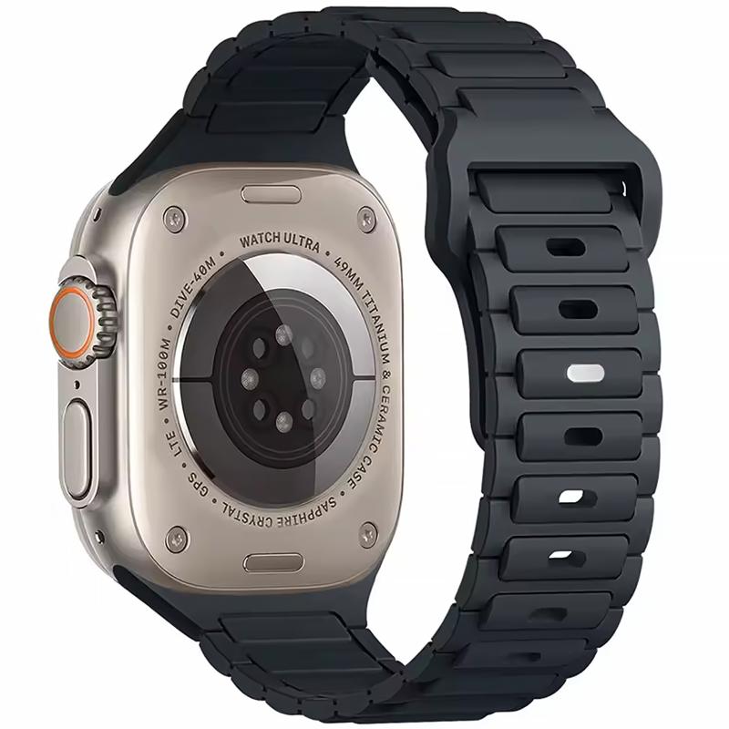 Силіконовий ремінець Defense для Apple Watch 38/40/41/42mm(ser.10) (140-190mm) Midnight Blue (IS-00000085210_2)