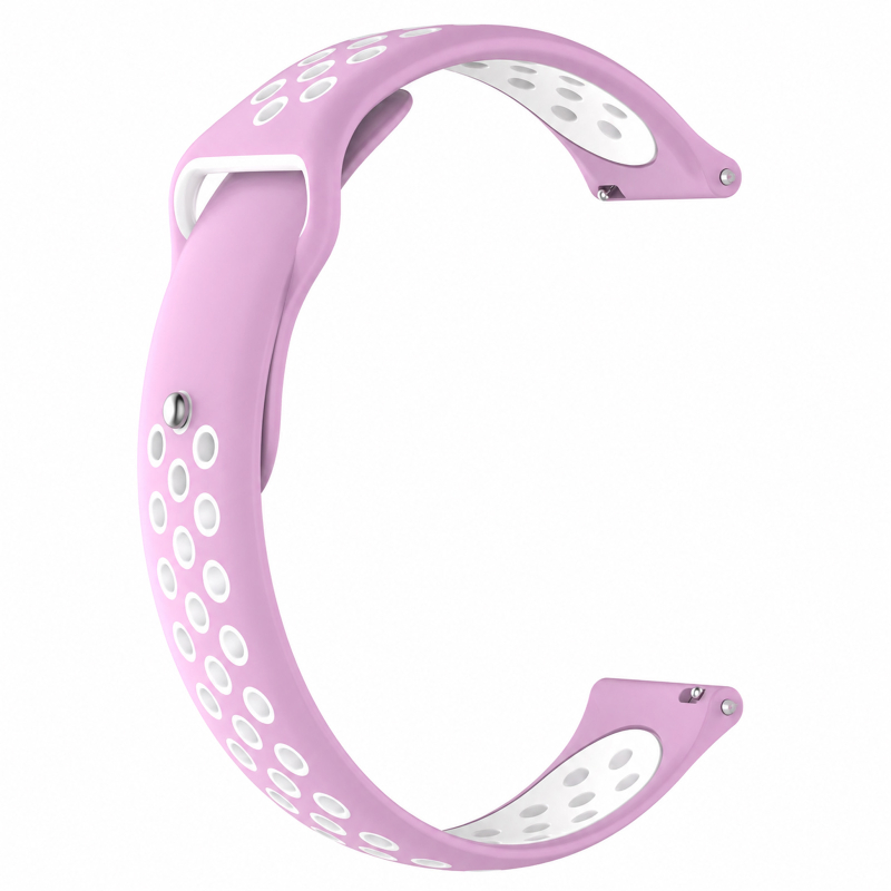 Силіконовий ремінець Active Air для Smart Watch 20mm Powder / White (IS-00000085757_3)