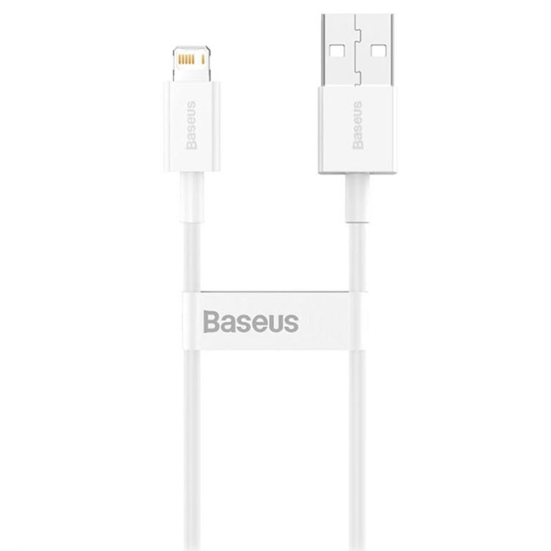 Дата кабель Baseus Superior Series Fast Charging Lightning Cable 2.4A (0.25m) (CALYS) Білий (IS-00000053347_1)