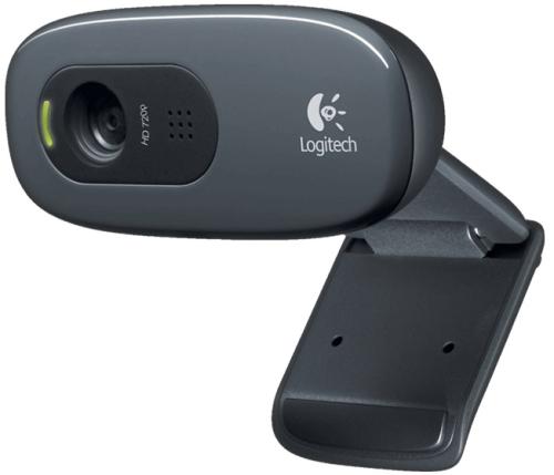 Веб-камера Logitech C270 HD, Black, 1280x720/30 fps, мікрофон з функцією приглушення шуму, постійний фокус, універсальне кріплення, USB, 1.5 м (960-001063) (132490)