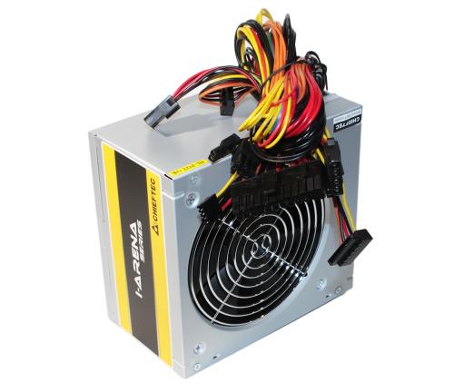 Блок живлення Chieftec 400W GPA-400S8, 120 mm, 20+4pin, 1x4pin, SATA х 3, Molex 2x4pin, 1x6+2pin, кабелі немодульні (127255)