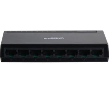 Комутатор Dahua DH-PFS3008-8GT-L Black, 8x RJ45 (10/100/1000M), до 16 Гбіт, 11.9Mpps, DC 5В/1А; -10º ~ +55ºC; 125x65x22 мм. (247973)