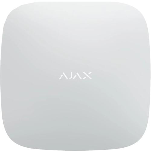 Централь Ajax Hub 2, White, 4G (8EU/ECG), з підтримкою датчиків з фотофіксацією, до 100 пристроїв, до 50 користувачів, віддалене налаштування, 163х163х36 мм, 362 г (265982)