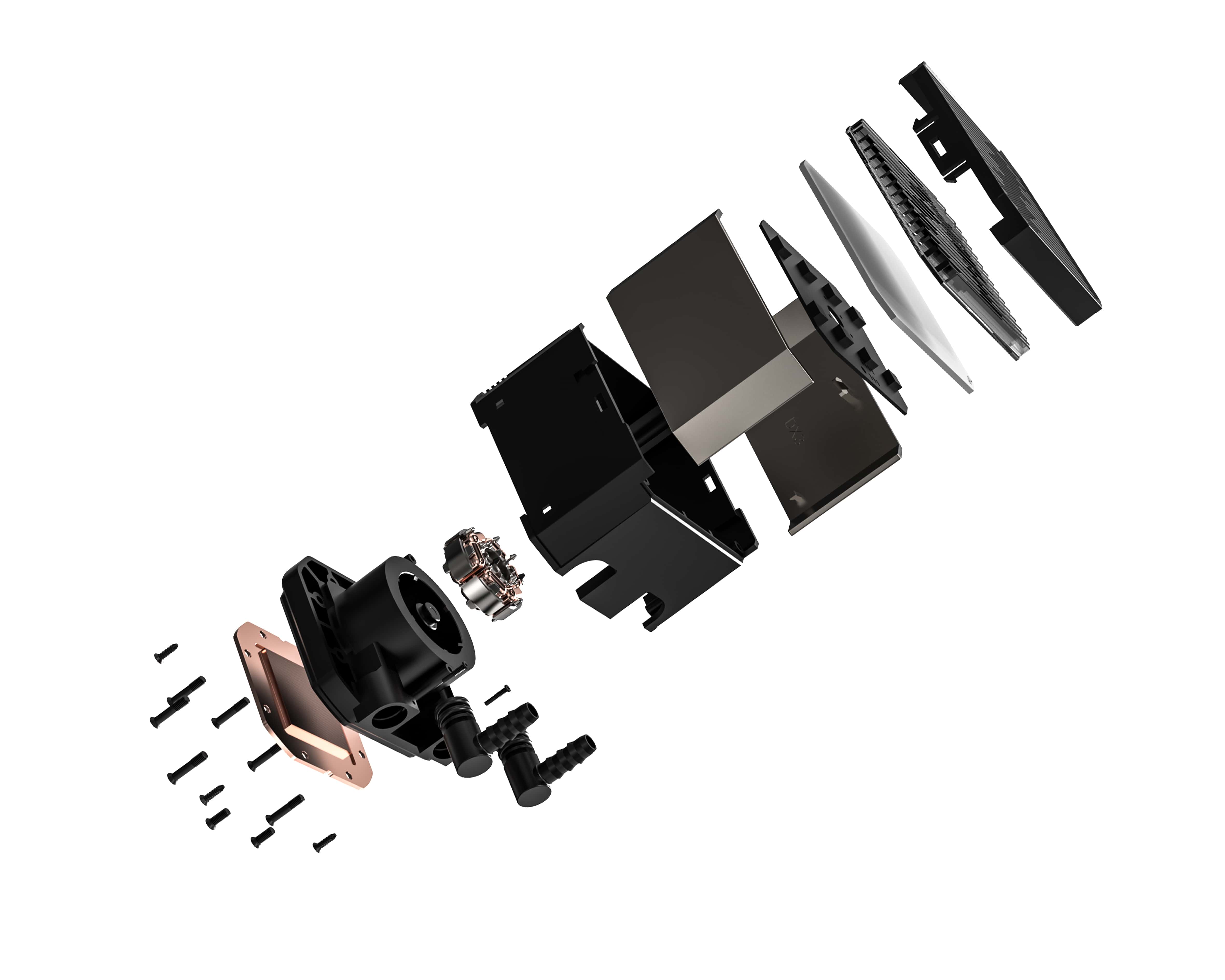 Система рідинного охолодження ID-Cooling DX240 MAX, Black, Intel: 1851/1700/1200/1151/1150/1155/1156, AMD: AM4/AM5, до 300 Вт, 38 мм товщина радіатора