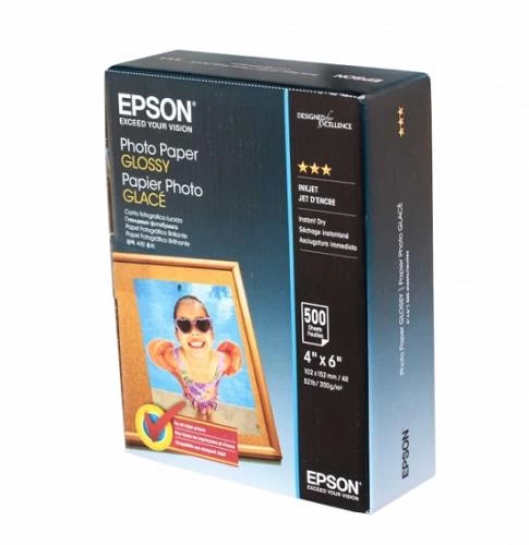 Фотопапір Epson, глянсовий, A6 (10x15), 200 г/м², 500 арк (C13S042549) (103121)