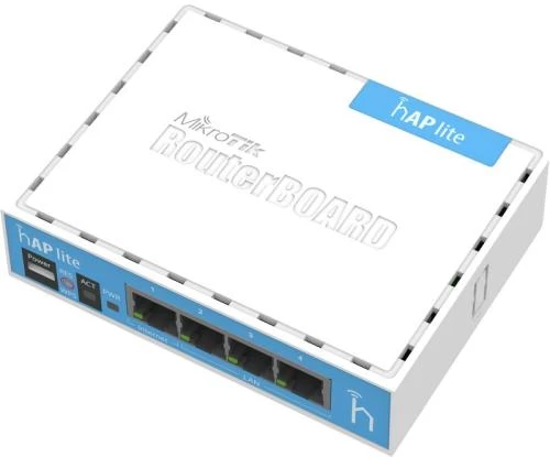 Роутер Mikrotik hAP lite (RB941-2nD), 4 LAN 10/100Mb (175991)