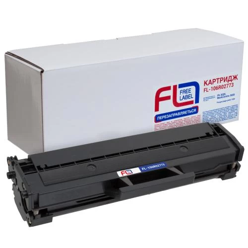 Картридж Xerox 106R02773, Black, Phaser 3020, WorkCentre 3025, 1500 стор, Free Label (FL-106R02773) (246104)