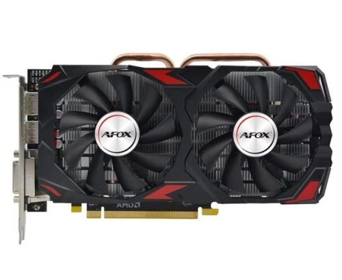 Відеокарта Radeon RX 580, AFOX, 8Gb GDDR5, 256-bit, DVI/HDMI/3xDP, 1284/7000 MHz, 8-pin (AFRX580-8192D5H3-V3) (278070)