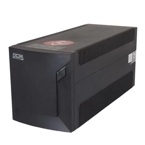 Джерело безперебійного живлення PowerCom RPT-2000AP Schuko Black, 2000 ВА, 1200 Вт, лінійно-інтерактивний, AVR, 4 розетки (Schuko), батарея 12В/9Ач x 2 шт (132540)