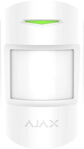 Бездротовий датчик руху та розбиття вікна Ajax CombiProtect, White, до 12 м, 1xCR123A, 110x65x50 мм, 92 г (192364)