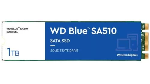 Твердотільний накопичувач SSD 1Tb, Western Digital Blue SA510, SATA3, M.2 2280, 3D TLC, 560/520 МБ/с (WDS100T3B0B) (251051)